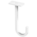 National Hardware Long Hook, 5 in H, Steel, White, Ceiling, Screw Mounting N275-512